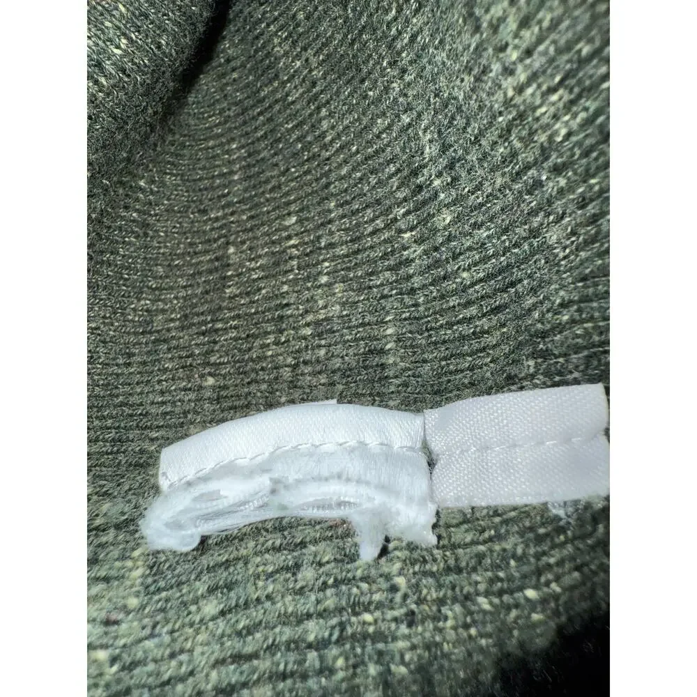 J Crew Knit Henley Sweater Top Olive Green M